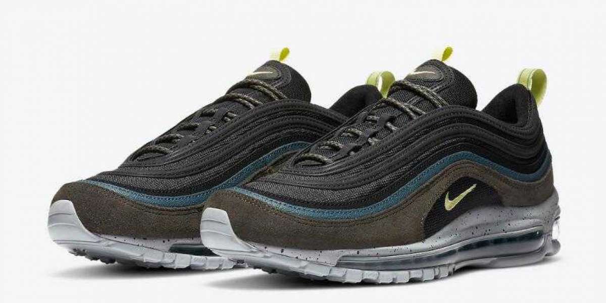 DB4611-001 Nike Air Max 97 Black Blue Olive Yellow Coming Soon