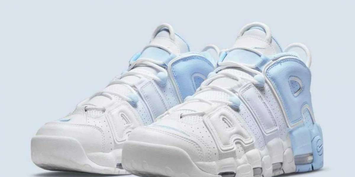 Nike Air More Uptempo debuts in the "sky blue" color scheme, reminiscent of the OG color scheme