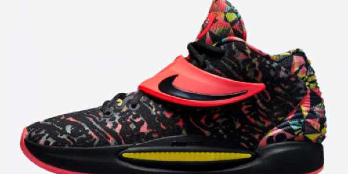 2021 New Nike KD 14 “Ky-D” Floral Red Black CW3935-002 Sell cheap!