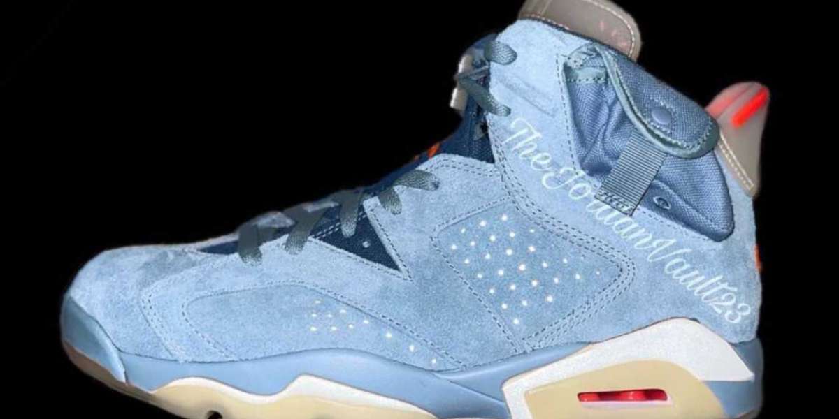 Travis Scott x Air Jordan 6 revealed in Houston Oilers color scheme