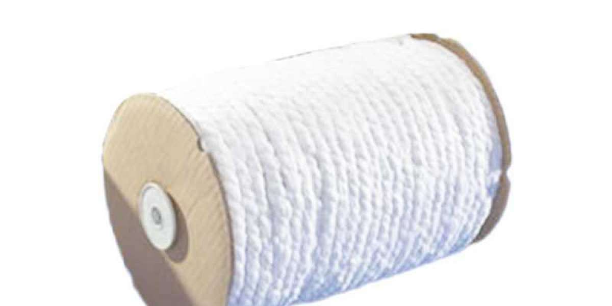 Ceramic fiber packing rope has high temperature resistance