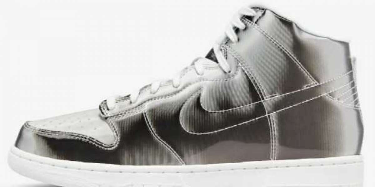 2022 Best Clot x Nike Dunk High Flux Metallic Silver/White DH4444-900