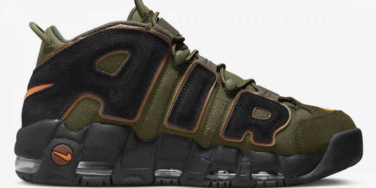 2022 New Nike Air More Uptempo "Cargo Khaki" DX2669-300 Looks Like an Undefeated Collaboration!