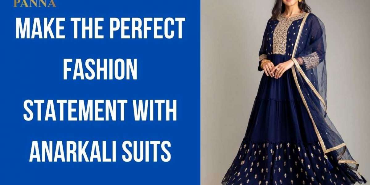 Buy Designer Anarkali Suits Online - Panna Sarees