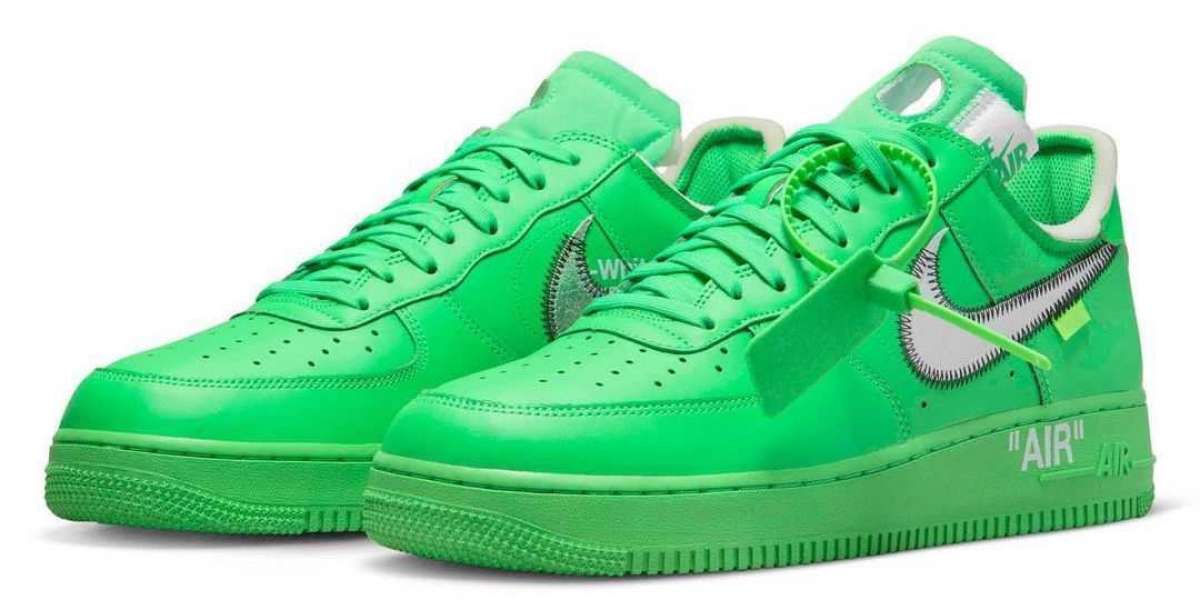 OFF-WHITE x Nike Air Force 1 Low "Light Green Spark" DX1419-300 Coming Soon