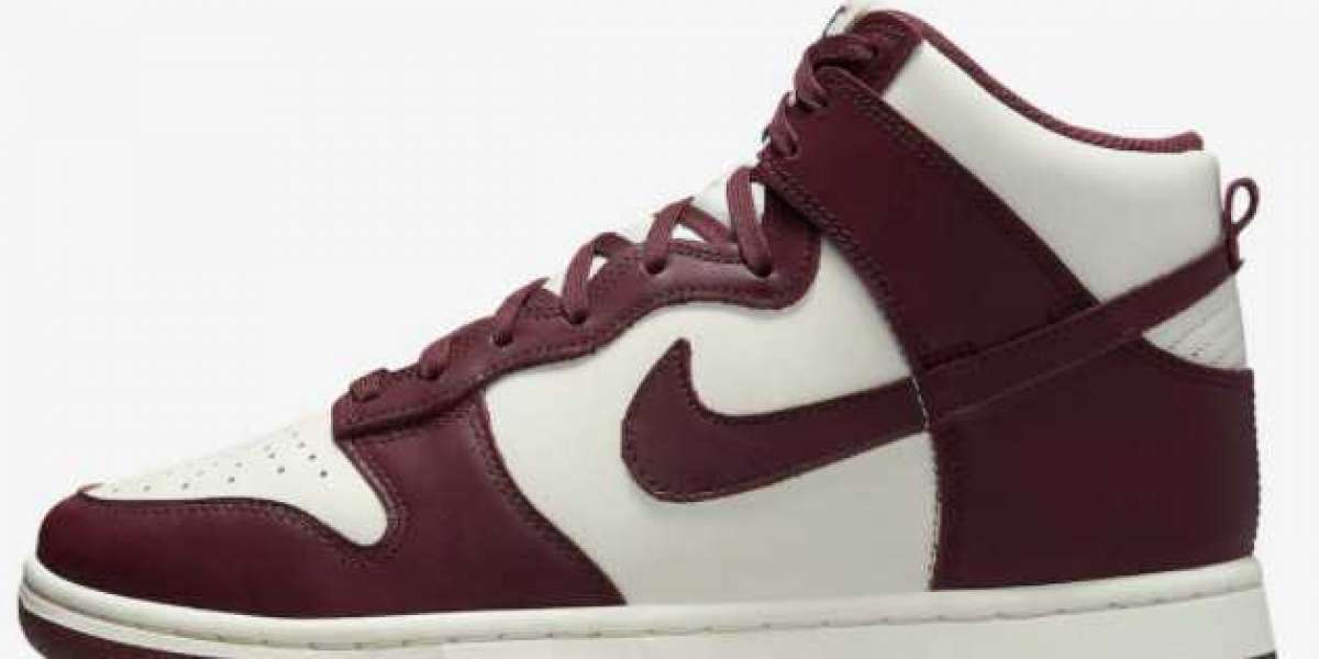 The New Nike Dunk High "Burgundy Crush" DD1869-601 shows the OG temperament!