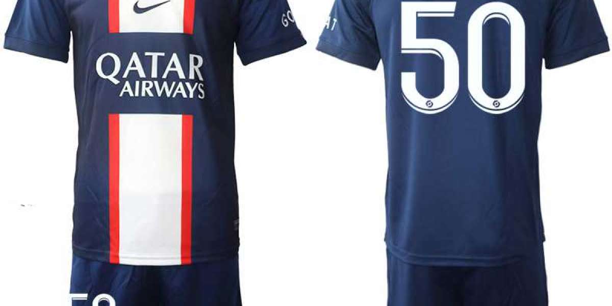 Günstige Herren Paris Saint Germain PSG 2022-23 Heimtrikot blau mit Aufdruck DONNARUMMA 50